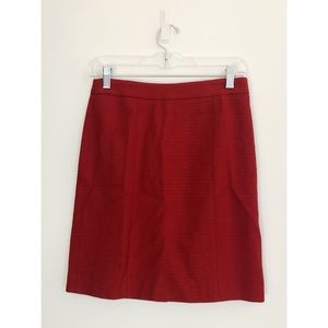 Ann Taylor Red Pencil Skirt